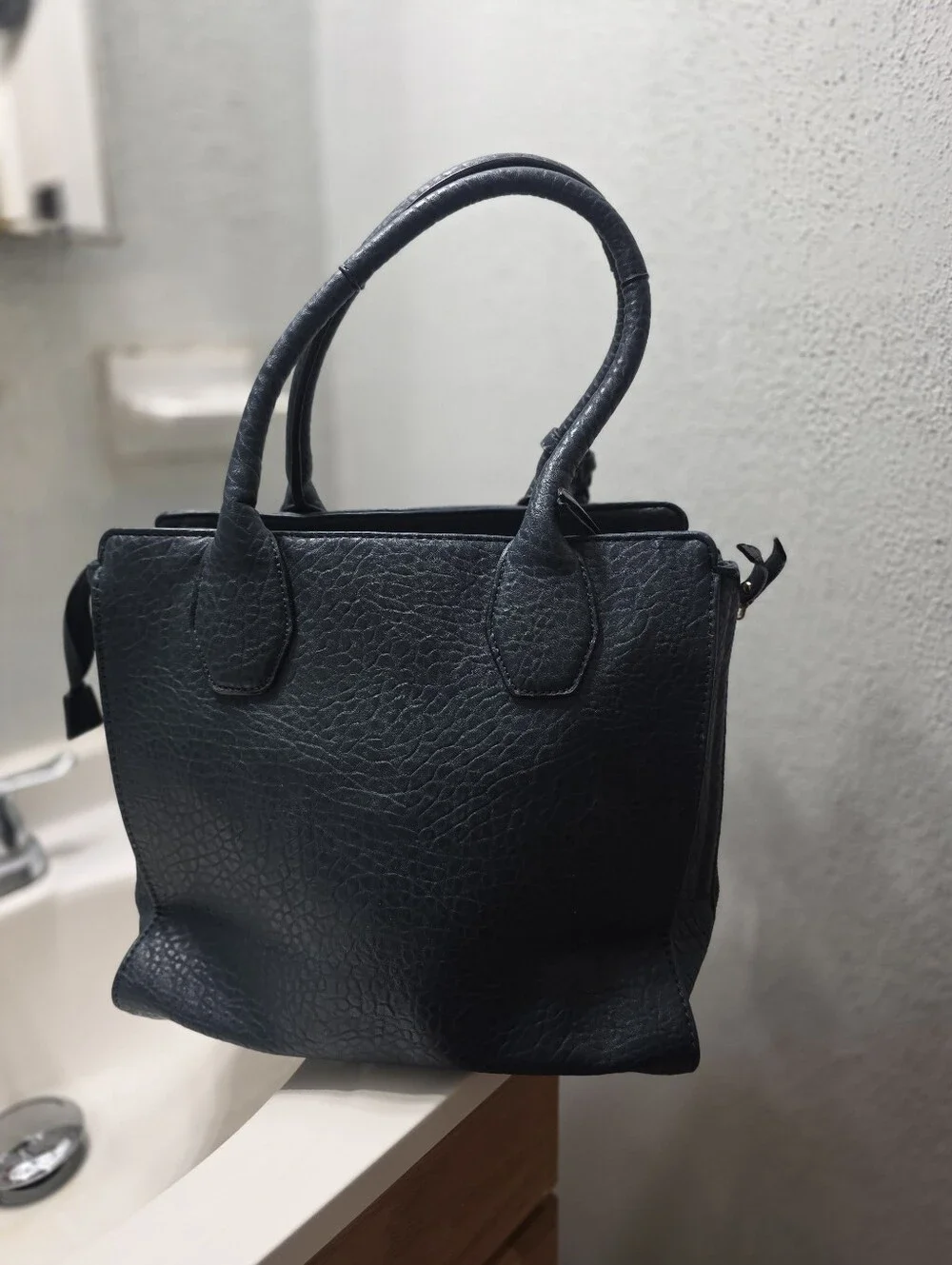 Women’s Greenish Blue Structured Satchel Handbag